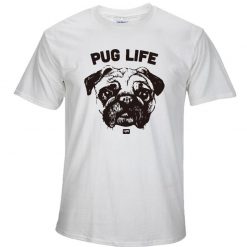 Pug Lover T-shirt Collection | Rock Your Casual Outfits August Test GlamorousDogs White Model 3 S
