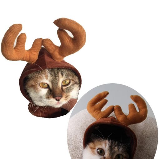 Puppy/Cat Antlers Cap - Christmas Costume Stunning Pets