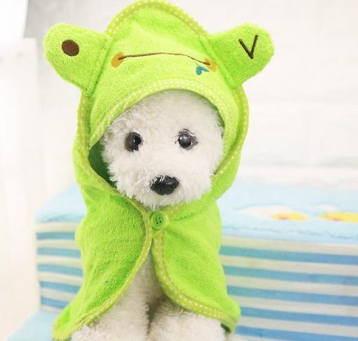 Puppy Super Absorbent High Quality Towel Stunning Pets Green L 55x55cm