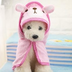 Puppy Super Absorbent High Quality Towel Stunning Pets Pink L 55x55cm 