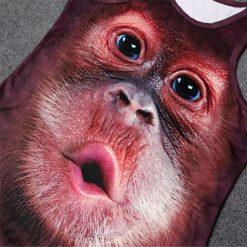 Realistic 3D Monkey head T-shirt Stunning Pets 