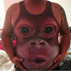 Realistic 3D Monkey head T-shirt Stunning Pets XL As Seen On Picture