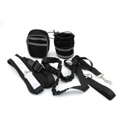 Reflective Hands-Free Dog Leash | Enjoy All Outdoor Activities with Your Dog! GlamorousDogs Black 
