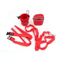 Reflective Hands-Free Dog Leash | Enjoy All Outdoor Activities with Your Dog! GlamorousDogs Red 