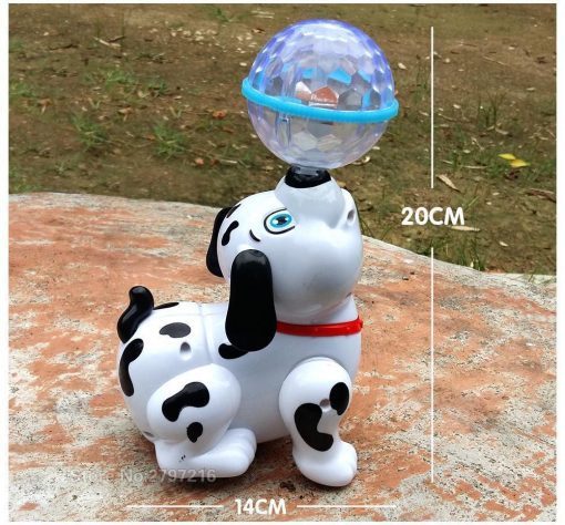 Robot Dog Toy With Music and 3D Light Stunning Pets
