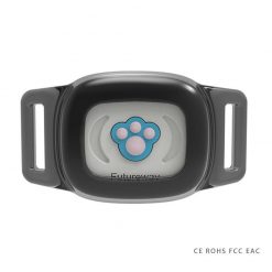 SAFETRACKER™: A Water-Proof Wireless Dog Collar Pet Collar GPS Tracker GlamorousDogs Black 