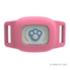 SAFETRACKER™: A Water-Proof Wireless Dog Collar Pet Collar GPS Tracker GlamorousDogs Pink 