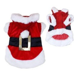 Santa Claus Dog and Cat Costumes GlamorousDogs Santa Costume L
