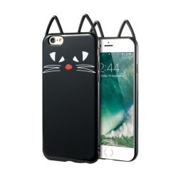 Silicone Cat Ear iPhone Case Stunning Pets Cat 1 For iPhone 6 6s 