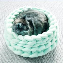 SOFAHOUSE™: The Elegant Cotton Wool House Your Pet Needs This Winter Wool Pet Sofa GlamorousDogs Green 14