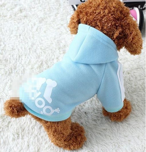 Soft Cotton Dog Coats Stunning Pets Blue XS