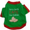 Sorry Santa I Ate The Cookies Puppy Sweatshirt Stunning Pets Green L 