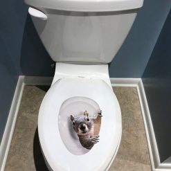 Squirrel Toilet Seat Decal Sticker Stunning Pets 