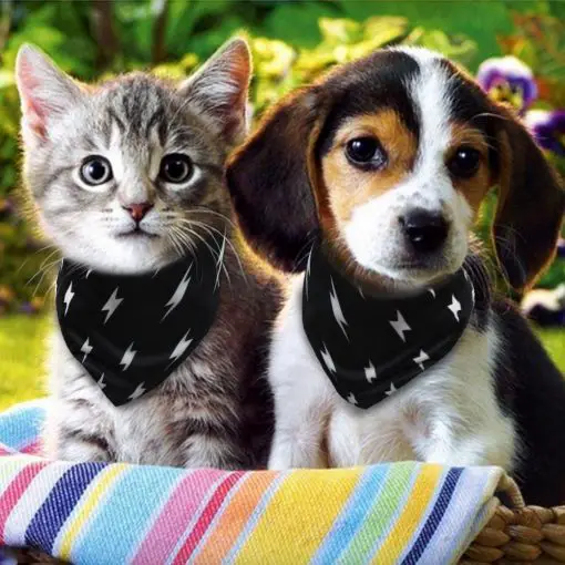 STYLISH ADJUSTABLE BANDANA FOR PUPPIES/CATS Stunning Pets