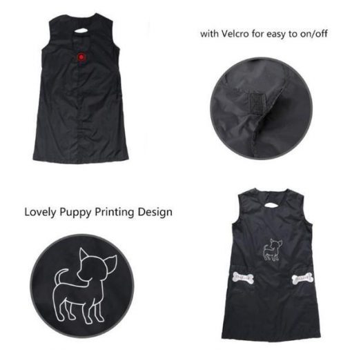STYLISHAPRON™: Black Waterproof Nylon Apron Apron Glamorous Dogs
