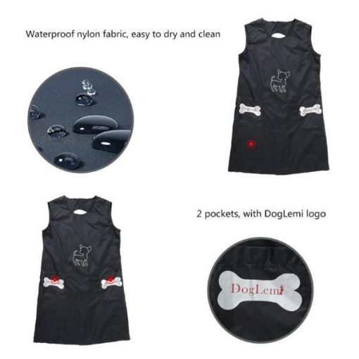 STYLISHAPRON™: Black Waterproof Nylon Apron Apron Glamorous Dogs