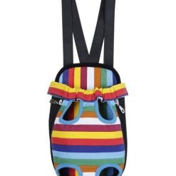 Take your pet anywhere with the Pet Carrier with Legs out Design Stunning Pets S - Up To 2.5 kg STripe Canvas 
