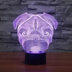The 3D LED Dog Night Light Stunning Pets 