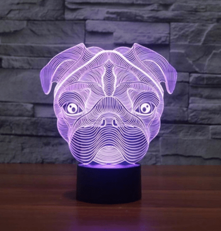 The 3D LED Dog Night Light Stunning Pets