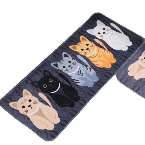 The Anti-Slip Kawai Cat Printed Mat Stunning Pets