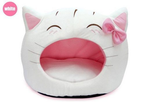 The Cute Cat Bow House Stunning Pets White 50x40cm
