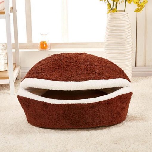 The Hamburger Shape Pet Bed Stunning Pets as the picture 2 L 55X40cm