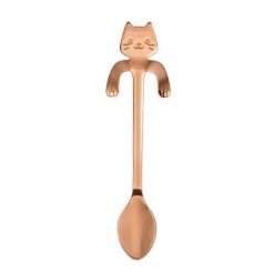 The Hugging Kitty Spoon Stunning Pets Rose Gold 