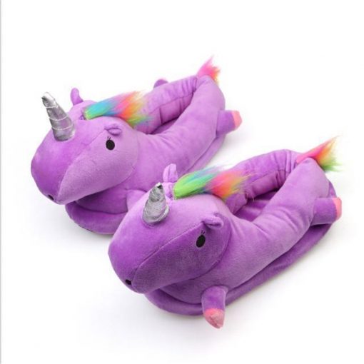 The Magical Glowing Unicorn Slippers Stunning Pets Puple with light 6