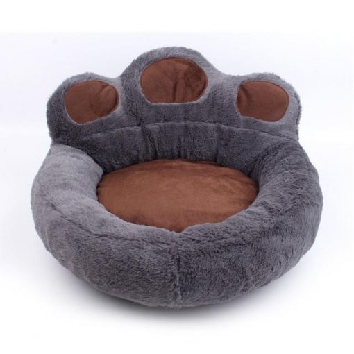 The Pet Paw Shape Bed Stunning Pets Grey Pillow Blanket S 52x56CM