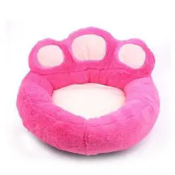 The Pet Paw Shape Bed Stunning Pets Pink Pillow Blanket S 52x56CM 
