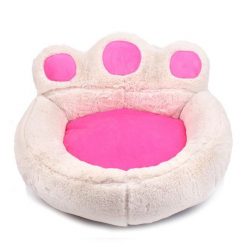 The Pet Paw Shape Bed Stunning Pets White Pillow Blanket S 52x56CM 