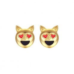 The Stylish Dog Earrings Stunning Pets Gold one-size