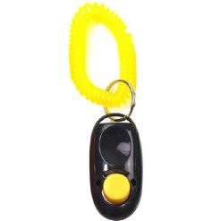 Training Clicker Obedience Aid For Pets + Light Weight Wrist Strap Stunning Pets Black 