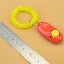 Training Clicker Obedience Aid For Pets + Light Weight Wrist Strap Stunning Pets Red 