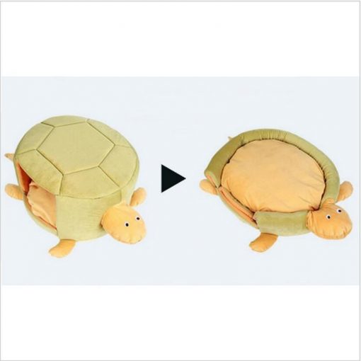 Turtle-shaped Pet Bed Stunning Pets Yellow 23x44x40cm