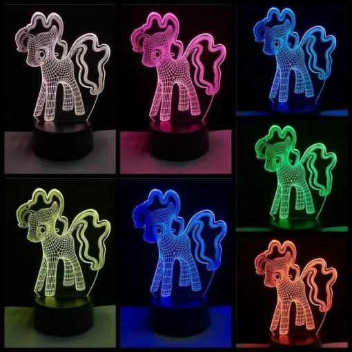 Unicorn 3d night light Stunning Pets unicorn 2 Touch 7 Colors