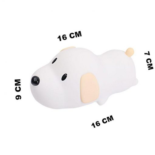 USB Rechargeable Cute Dog Nightlight | Best Gift for Dog Lovers Dog Light GlamorousDogs 1 16 * 9 * 7cm