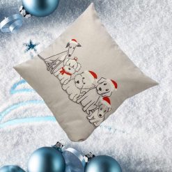 Vintage Christmas Festival Pillow Case Stunning Pets Default Title