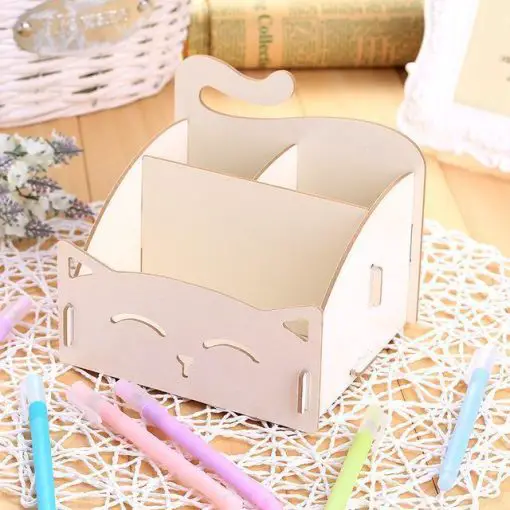 Wooden Storage Organizer Box Stunning Pets White