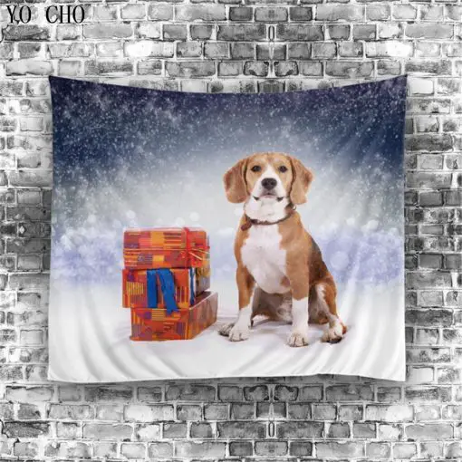 X-mas Dog Tapestry Stunning Pets