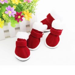 Xmas Santa Claus Boots For Dogs Dog boots GlamorousDogs Red 1