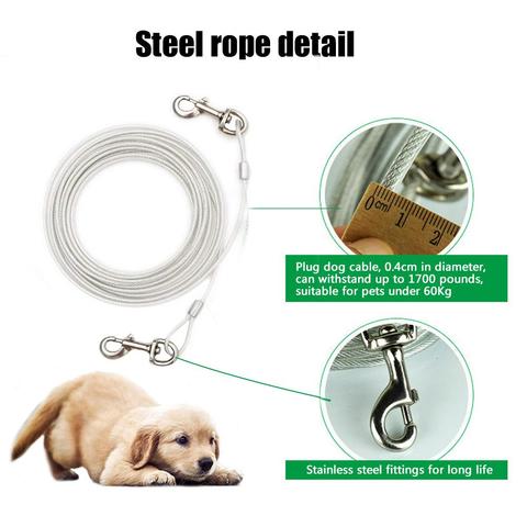 Durable Metal Dog leash For Outdoors (Suitable for camping) 3