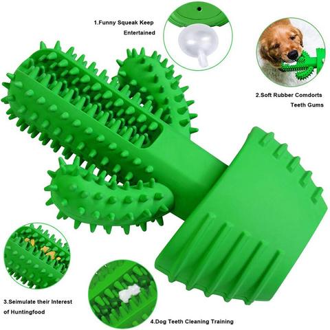 Original Natural Dog Cactus Toy For Healthier Teeth (Rubber) 1