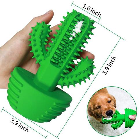 Original Natural Dog Cactus Toy For Healthier Teeth (Rubber) 3