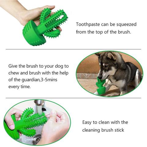 Original Natural Dog Cactus Toy For Healthier Teeth (Rubber) 2